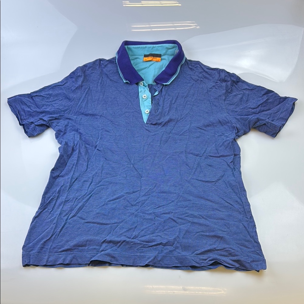 Davide Cenci Blue Classic Polo Shirt N279-47